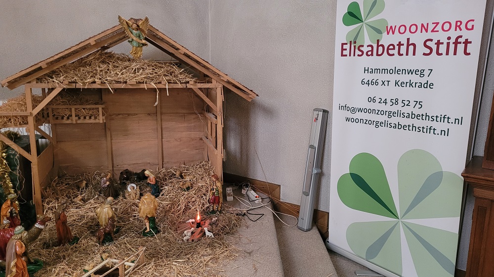 Kerststal in Elisabethstift.