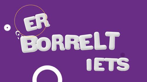 er borrelt iets