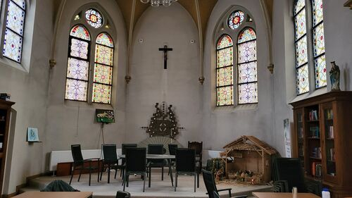 De kapel in het voormalig klooster is nu een ontmoetingsplek in woonzorgcentrum Elisabethstift.