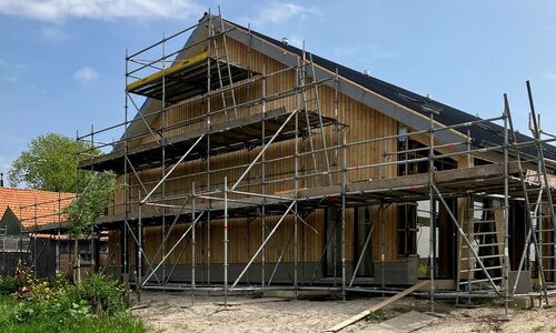 Appartementen, in aanbouw, bestemd voor zogenoemde meewoners van het 8steWerk