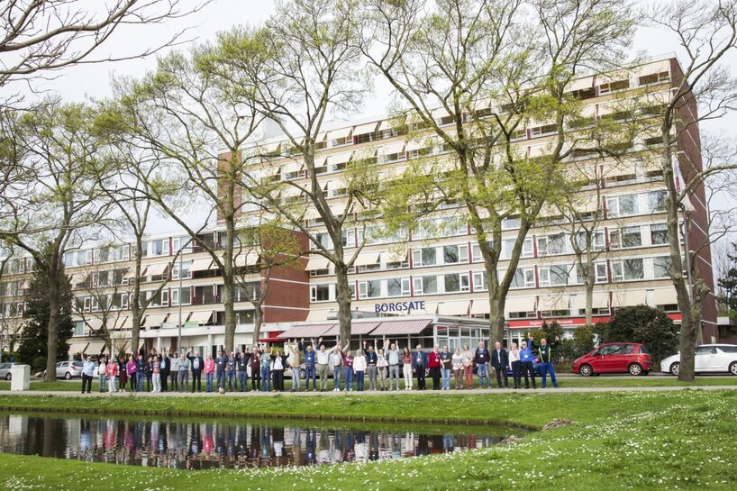 Alle deelnemers van burgerberaad Borgsate. Foto: Brandon Baan
